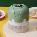 250ml Mini Electric Garlic Chopper Ginger Masher Vegetable Crusher (Green)