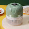 250ml Mini Electric Garlic Chopper Ginger Masher Vegetable Crusher (Green)