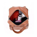 Ladies Casual PU Leather Messenger Handbag Rucksack Shoulder Bag Backpack