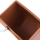 Car Storage Bag Air Vent Dashboard PU Organizer Box Phone Holder (Brown)