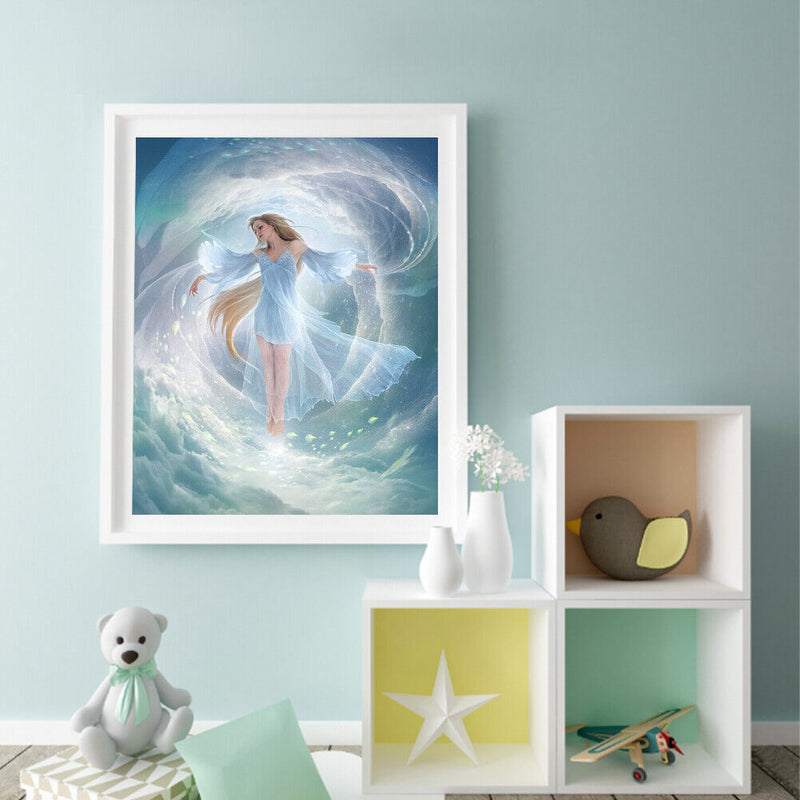 Angel Girl Oil Paint By Numbers DIY Canvas Wall Picture Craft Home Decoration