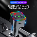 Car Bluetooth-Compatible Fast Charger Transmitter Handsfree FM Audio Receiver