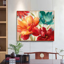 Color Flower Oil Paint By Number DIY Acrylic Painting on Canvas Wall Art Pi