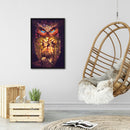 11CT Printed Full Cross Stitch DIY Glitter Owl Hand Painting Room Decoration Kit