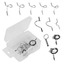 Steel Fishing Rod Guide Eye Ceramic Ring Tackle Box Accessories Tip Repair Kit