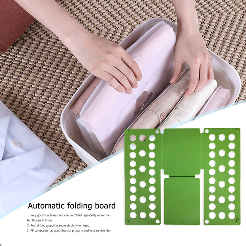 Laundry Folding Board Kids Adjustable Clothes Holder Organzier (Green) Newly