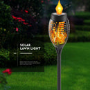 LED Solar Flame Torch Flickering Light Waterproof Lawn Path Decor (8pcs)