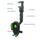 Car Phone Holder 960 Rotatable Rearview Mirror Hanging Bracket (Green) Newly