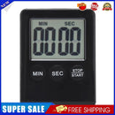 Thin LCD Digital Screen Kitchen Timer Cooking Countdown Alarm Clock (Black)