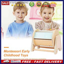 Montessori Wooden Spinning Drum Educational Toys Instrument Supplies for In