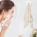 Punch Free Towel Plug Holder Bathroom Kitchen Towels Organizer Rack (White)