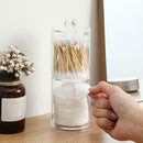 Cotton Swab Storage Box Makeup Organizer Bathroom Jar Swab Pad Cotton B6X5