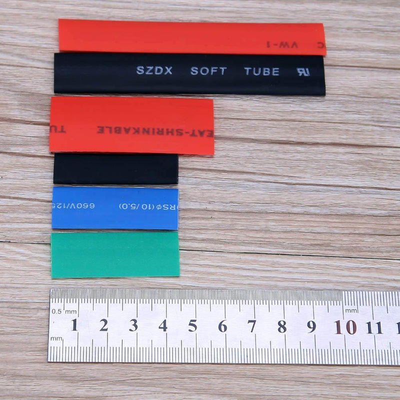 300PCS Polyolefin Heat Shrink 2:1 Halogen Free Heat Shrink Tube Sleeve Kit