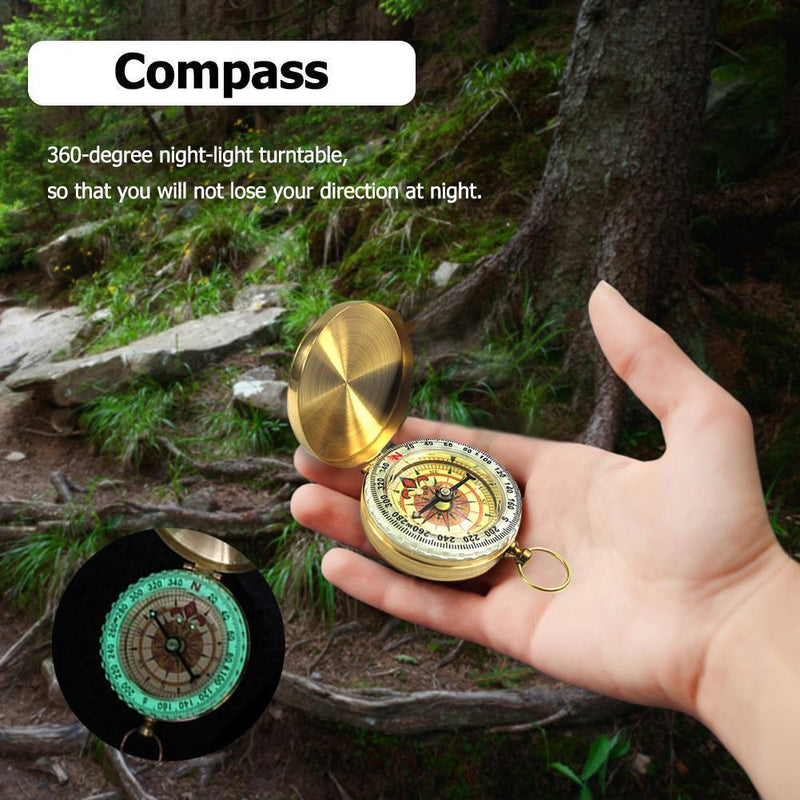 JUNERAIN Compass for Camping, Hiking, Night, Compass, Navigation Devices