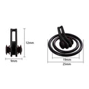 10pcs Fishing Hook Keeper for Fishing Rod Pole Lures Safety Holders (Black)