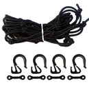 15"x15" Deck Cargo Bungee Net with Pad Eyes & Hooks Marine For Canoe Kayak M6B5