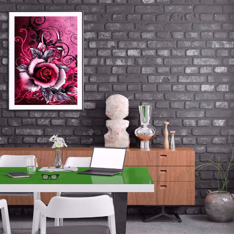 Bead Craft Full Drill Diamond Painting Flower Rose Rhinestone Diamond Embroidery