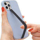 3pcs Phone Soft Band Cellphone Strap Loop Wristband Hand Holder (Black) Newly