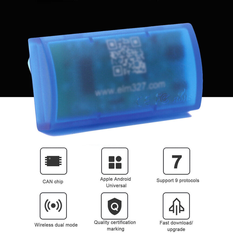 ELM327 OBD2 V1.5 Auto Car Bluetooth-Compatible Scanner Diagnostic Tester Newly