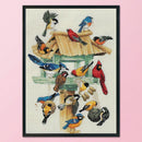 Cross Stitch Kits Embroidery Sets 11CT 3-Beach Elegant Bird Needlework Crafts