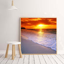 5D DIY Diamond Painting Seawater Sunrise Full Drill Cross Stitch Mosaic Kit
