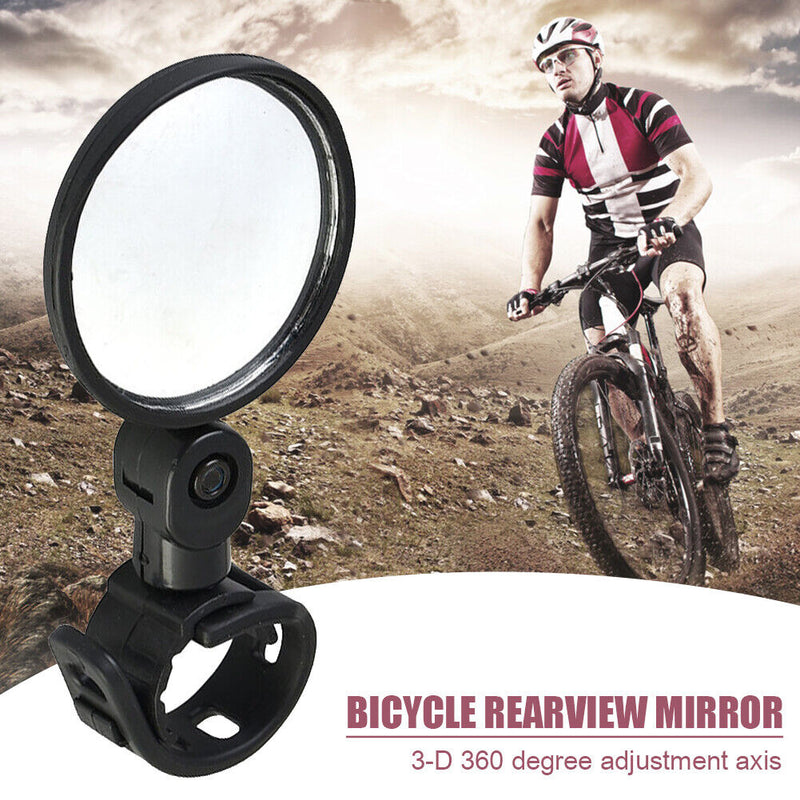 Mountain Bike Rearview Mirror Bicycle Rotation Handlebar Convex Rear View M