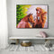 Hand Painted DIY Relax Horse Painting By Numbers Digital Oil Art Picture Decor
