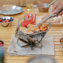 Outdoor BBQ Grill Stove Portable Detachable Triangle Steel Camping Picnic Stoves