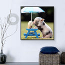 5D DIY Full Drill Diamond Painting Pig Cross Stitch Embroidery Kit (1)