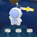 Mini Astronaut Fan USB Rechargeable Portable Bladeless Fan (Light Blue)