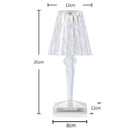 Color Rechargeable Touching Control Transparent Night Light Teacup Lamp Crystal