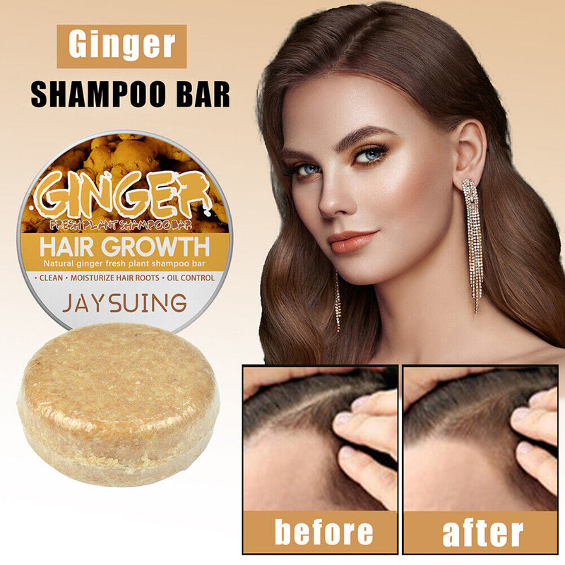 60g Black Hair Shampoo Handmade Hair Shampoo Ginger Shampoo Hair Loss