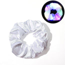 LED Light Up Scrunchies Women Girl Elastic Hair Rope Night Club Ponytail Ho