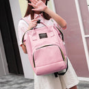 Women Mummy Maternity Travel Backpacks Baby Nursing Handbags (Light Pink)