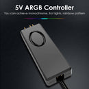 Desktop Chassis Fan LED Lighting SATA Pin Power Supply 5V ARGB Controller