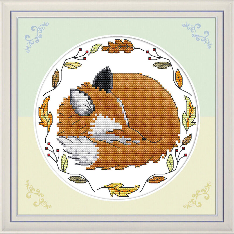 Embroidery Needlework Set 14CT Stamp Crafts Home Decor Animal Count Cross Stitch