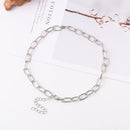 Geometric Jewelry Short Chain  Aluminium Metal Chain Statement Necklace Choker