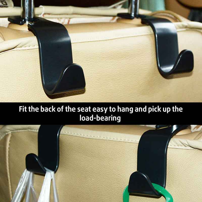 Car Seat Headrest Hook Universal Plastic Hanger Hook for Handbag Coats