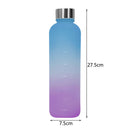 1L Large Capacity Water Bottle Plastic Water Cup (Blue Purple Gradient)
