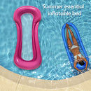 Foldable Inflatable Hammock Back Floating Row Air Bed Swimming Pool Chair Newly