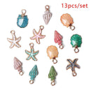Earring Craft Making Ocean Pendants Sea Shell Conch Charms Handmade Accessories