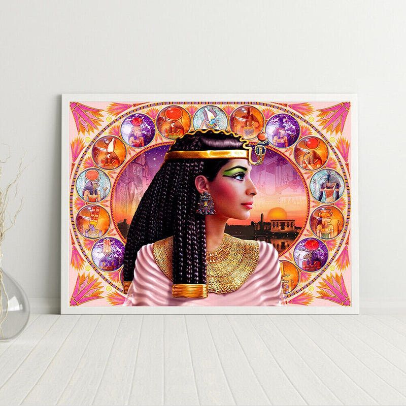 Cleopatra Frameless Picture Oil Paint By Numbers Hand Painted Picture for Home