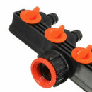 Garden Water Tap Splitter Adaptor Quick Thread Hose 4 Connector Way Pipe X8I0