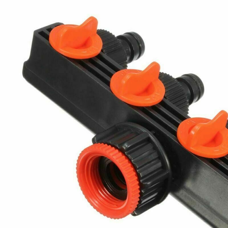 Garden Water Tap Splitter Adaptor Quick Thread Hose 4 Connector Way Pipe X8I0