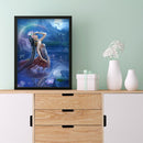 3 Beaches DIY Full Embroidery Set Beauty Mermaid Printed Cross Stitch Home Decor