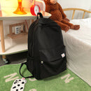 Fashion Classic Backpack Women Teenager Girls Solid School Bag Student Book Pack