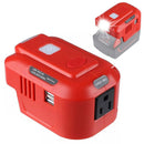 Inverter Charging Adaptor Dual USB Converter For Milwaukee 18V Li-ion Battery