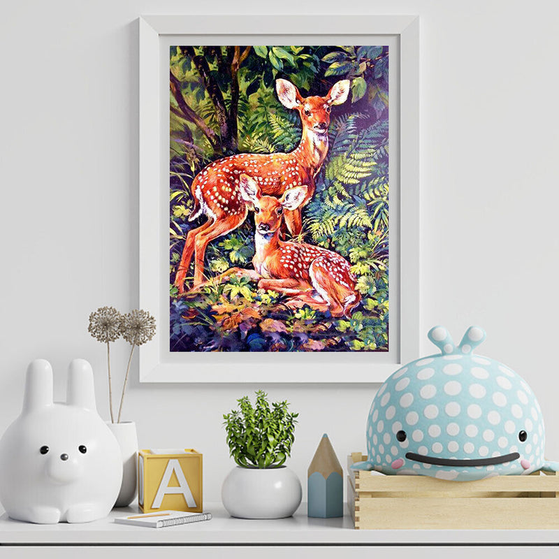 Elk DIY Diamond Painting Kits Full Round Drill Home Wall Decor Art Craft (V24