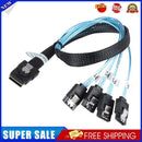 1.64ft Internal Mini SAS SFF-8087 36P to 4 SATA 7P Forward Breakout Cable