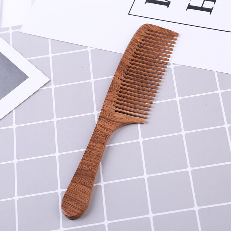 Wooden Smooth Comb Scalp Massage Anti Tangling Static Salon Hair Brush (06)